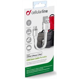 Cellular Line Usb Data Cable Portable Lightning-bianco