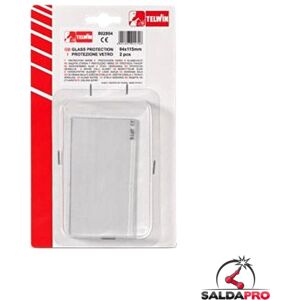 Telwin Vetro protezione interno 40x102mm per maschera saldatura (2pz)