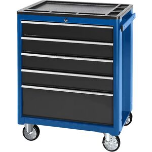 DecHome Carrello da Officina con 5 Cassetti Portautensili da Lavoro Blu  67.5x33x77 cm - ED0005