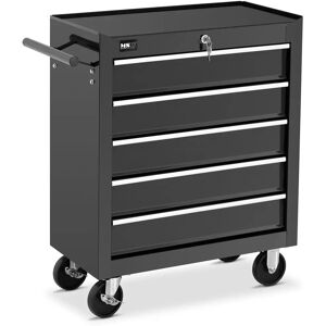 DecHome Carrello da Officina con 5 Cassetti Portautensili da Lavoro Blu  67.5x33x77 cm - ED0005