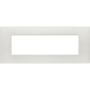 BTicino Placca 7 moduli Living light  argento