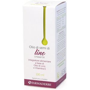 Farmaderbe Srl Olio Alimentare Semi Lino100ml