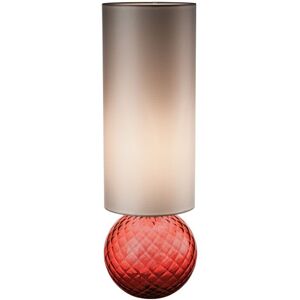 Venini lampada Balloton Lamp rossa con paralume beige H66cm