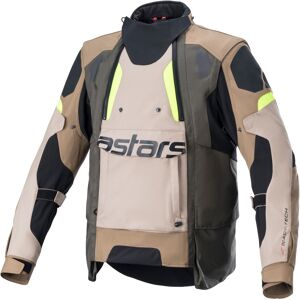 Alpinestars Halo Drystar Giacca tessile moto Verde Marrone 4XL