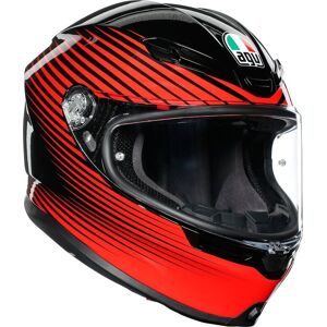 AGV K-6 Rush casco Nero Rosso S