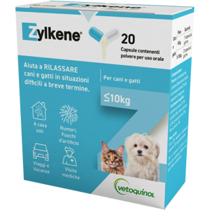 Vetoquinol Zylkene 75mg Mangime Cani Gatti 20 Capsule