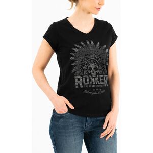 Rokker Indian Bonnet T-shirt da donna Nero M