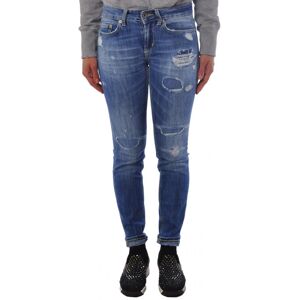 Dondup Jeans gamba affusolata con tela strappata