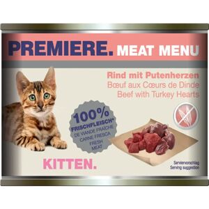 PREMIERE Meat Menu Kitten Lattina Multipack 6x200G MANZO E TACCHINO