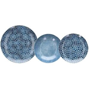 Tognana set 18 piatti Metheus Moon blu