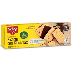 Schar Biscotti con Cioccolato Vegetariani Senza Glutine, 150g