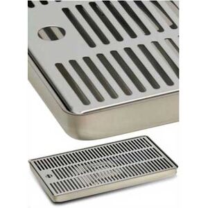 Vaschetta Raccogligocce Per Colonnine Inox - 220x150x30 Mm. (Lxpxh)