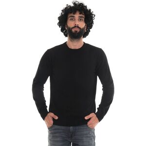 Quality First Pullover girocollo Nero Uomo 3XL