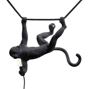 Seletti lampada Monkey Lamp swing black 59x40x44cm