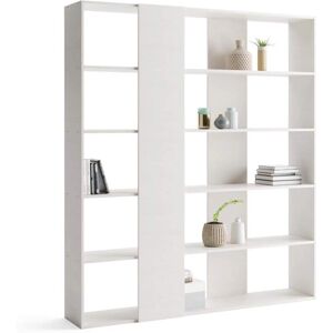 Mobili Fiver Libreria Moderna Rachele, Bianco Frassino