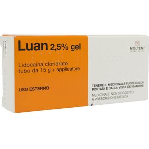 Luan Gel 2,5% Lidocaina Anestetico Topico 15g