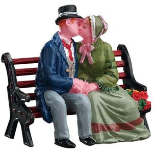 LEMAX personaggi per villaggio di Natale The Kiss H6cm