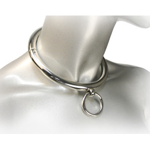 METAL HARD - Collana Bdsm Con Anello 18cm