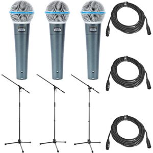 Shure Beta 58 Triple Bundle nero