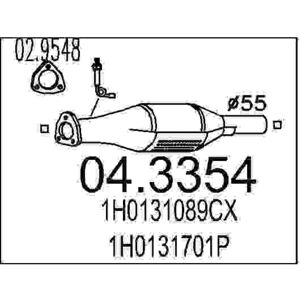 Catalizzatore Mts 04.3354