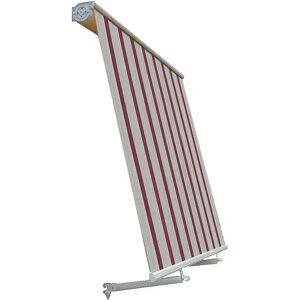 Tecnomat TENDA A CADUTA CASSONATA 250x250 cm RIGATO BORDEAUX CREMA