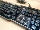 Fine Handcrafted Black Marble Effect Steampunk Keyboard