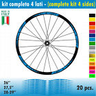 Kit adesivi per Cerchi Bici 26 27,5 28-29 Pollici Ruota MTB Mountain Bike MTB002