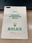 Rolex Garanzia Warranty GMT MASTER  16710 1997