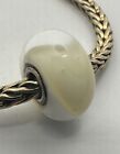 Trollbeads - Authentic - Genuine - OOAK - Unique - Armadillo - Cream & White