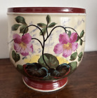 Antico vaso in ceramica- cachepot - fiori / napoleone III