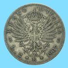 VITTORIO EMANUELE III° 2 LIRE 1907 AQUILA SABAUDA SILVER COIN ARGENTO