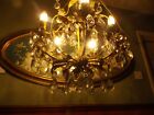 ANTIQUE FRENCH CRYSTAL FRENCH CHANDELIER 5 LIGHT.