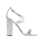 GIUSEPPE ZANOTTI DESIGN scarpe donna Sandalo Vampiro in pelle glitter argento