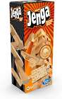 Hasbro Jenga Klassisch, das Originale Partyspiel mit Holzklötzen, Stapelspiel