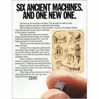 1980 IBM: Six Ancient Machines And One New One Vintage Print Ad