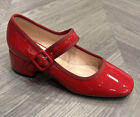 Scarpe donna ragazza cinturino tacco medio wine lucido (rosso scuro)  Mary Jane