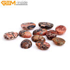 Cabochon Stone Round Beads Natural Texture Jasper pendant Jewellry Making 5Pcs