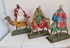 3 RE MAGI ANTICHI PASTORI IN CARTAPESTA PRESEPE