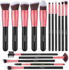 Set Di 16 Pennelli Make-Up Professionali per Il Trucco, Eyeliner, Oro Rosa