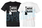 You Hear the Music but you Feel the Bass Maglietta Bassista Basso Rock T-Shirt