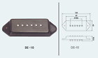 PICKUP P90 DOGEAR NERO MANICO 7,80 KOHM