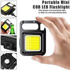 Mini Torcia Led COB PORTACHIAVI Ricaricabile Emergenza 3 Modalità Luce Portatile