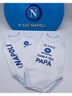 2 BODY NEONATO COTONE 100% SPALLA LARGA SSC NAPOLI byn02