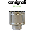 Comignolo botte tondo cappello fumaiolo antivento antipioggia canna fumaria inox