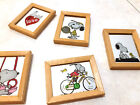 set 6 quadretti snoopy specchio da collezione