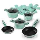 Stoneline 11-teilig Menta Set di Pentole 18cm - 24cm Padella Iiwahl 22335