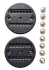 K2 Snowboard Bindings - Clicker Discs - Replacement Pair in Black - With Screws