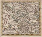 Grecia Originale Incisione Cartina Geografica Aefferden 1696