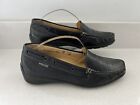 Mephisto Black Leather Loafers Slip On Shoes Cool Air Womens UK 4.5 US 7