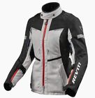 GIACCA MOTO DONNA REV IT SAND 4 H2O LADIES TRE STRATI SILVER BLACK TG 36 (40)